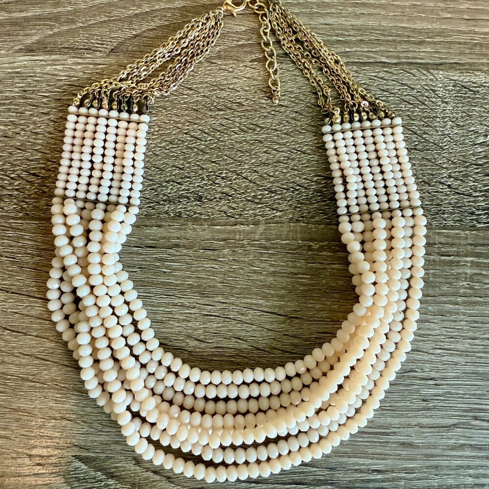 Boho-Style Chunky Beaded Anthropologie Necklaces / Statement Jewelry